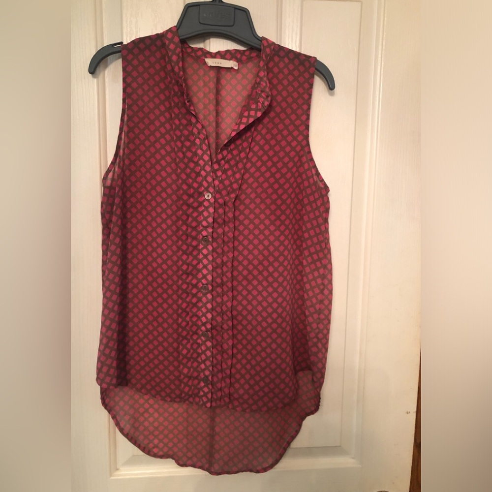 LUSH Sheer Sleeveless Top